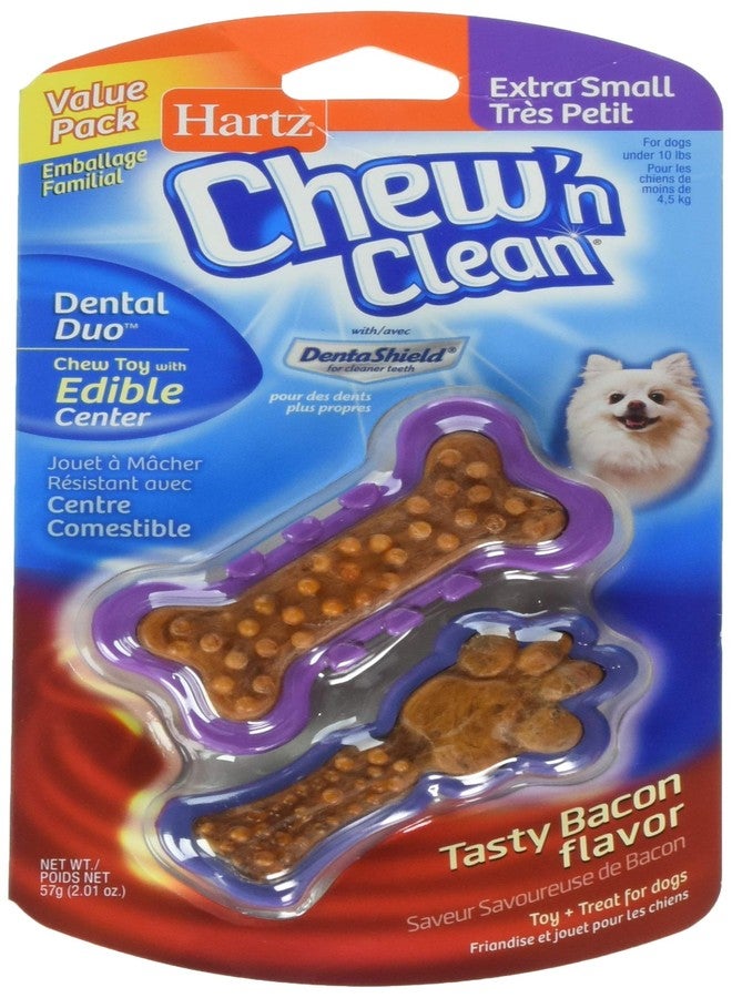 هارتز مجموعة تشيو أن كلين للعناية بالأسنان للكلاب، مكافآت ومضغ، حجم صغير جدًا - Image 1